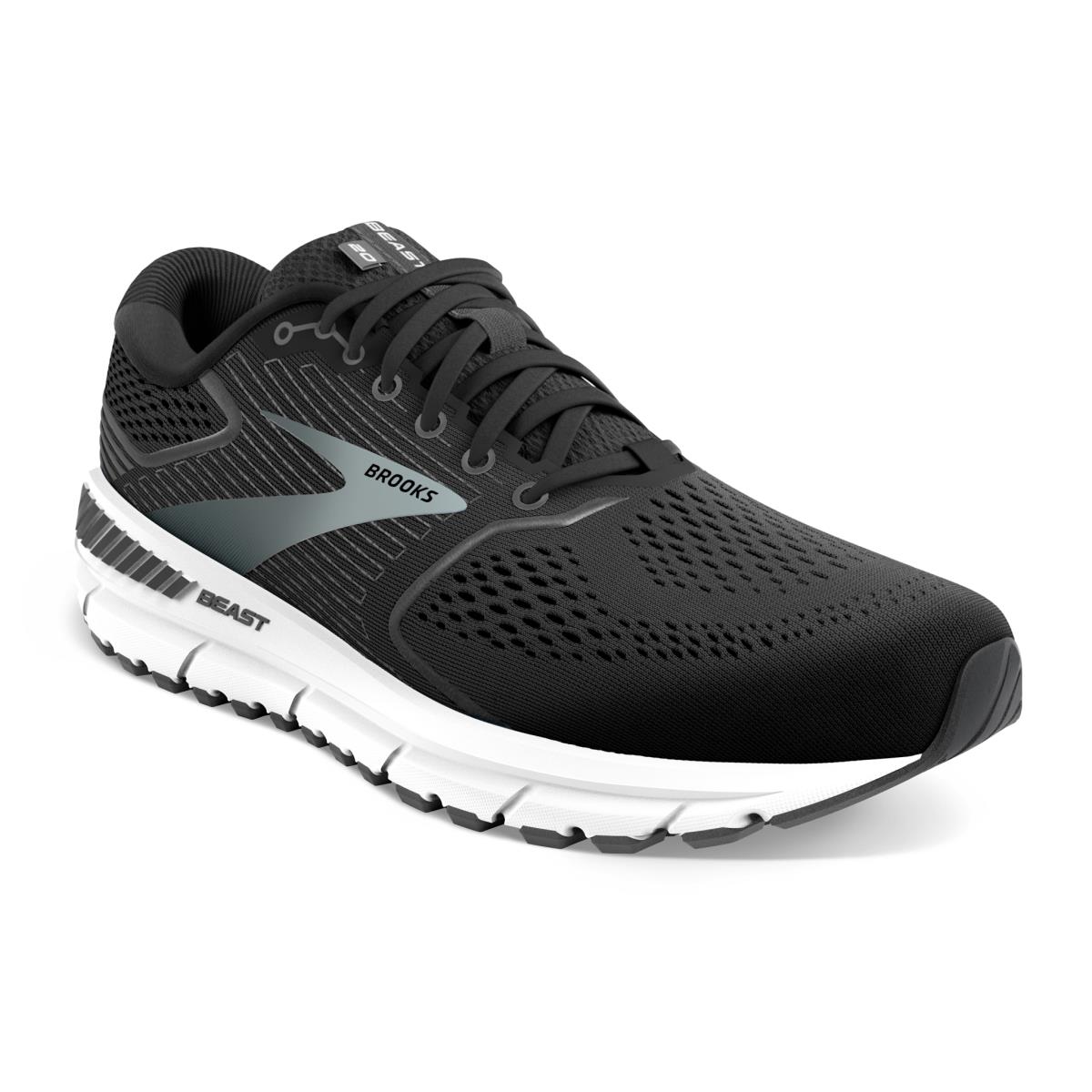 Brooks Beast `20 Men`s Road Running Shoes Black/Ebony/Grey