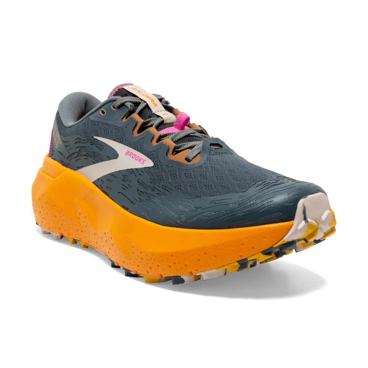 Brooks Caldera 6 Women`s Trail Running Shoes Slate/Cheddar/Silver Gray