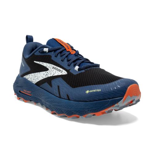 Brooks Cascadia 17 Gtx Men`s Trail Running Shoes - Black/Blue/Firecracker