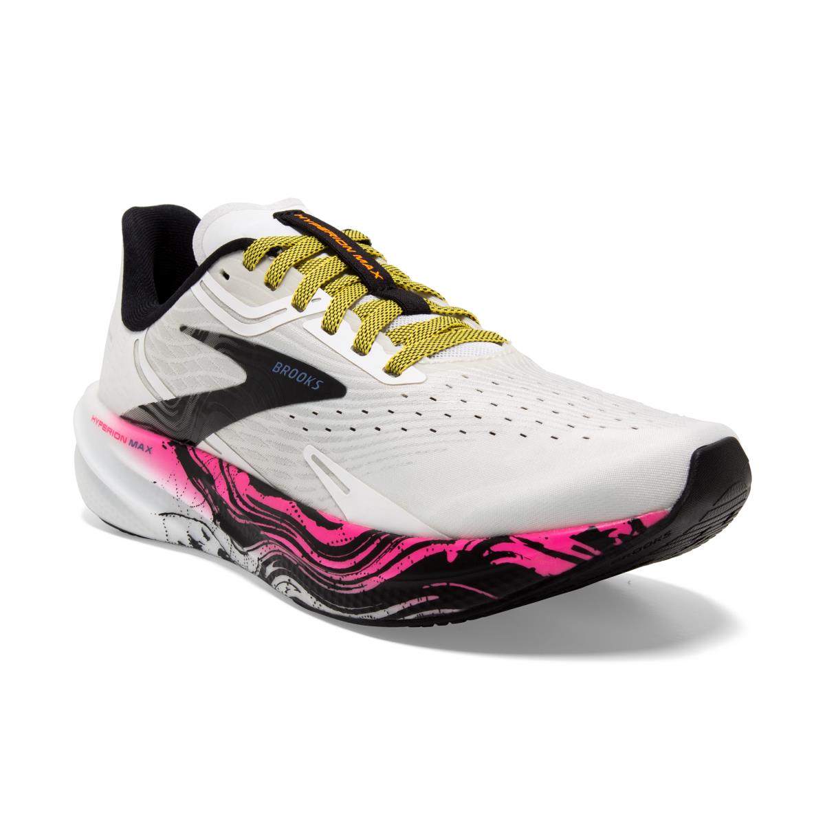 Brooks Hyperion Max Women`s Road Running Shoes White/Black/Pink Glo
