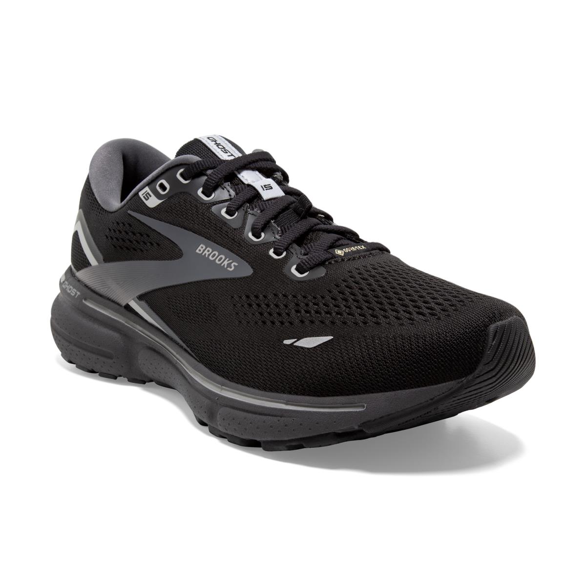 Brooks Ghost 15 Gtx Women`s Road Running Shoes Black/Blackened Pearl/Alloy