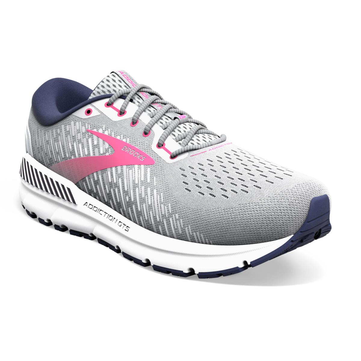 Brooks Addiction Gts 15 Women`s Road Running Shoes Oyster/Peacoat/Lilac Rose