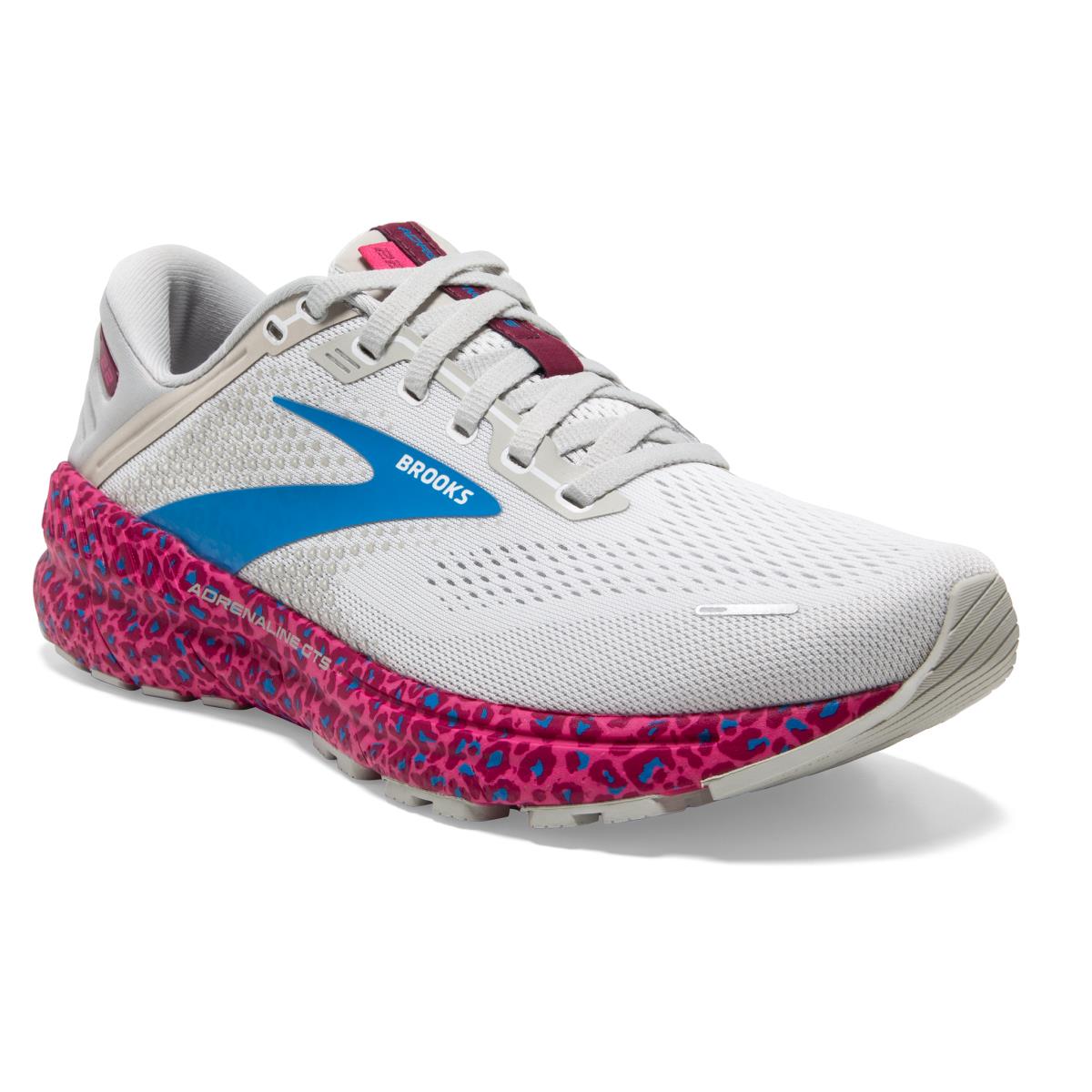 Brooks Adrenaline Gts 22 Women`s Road Running Shoes White/Oyster/Brilliant