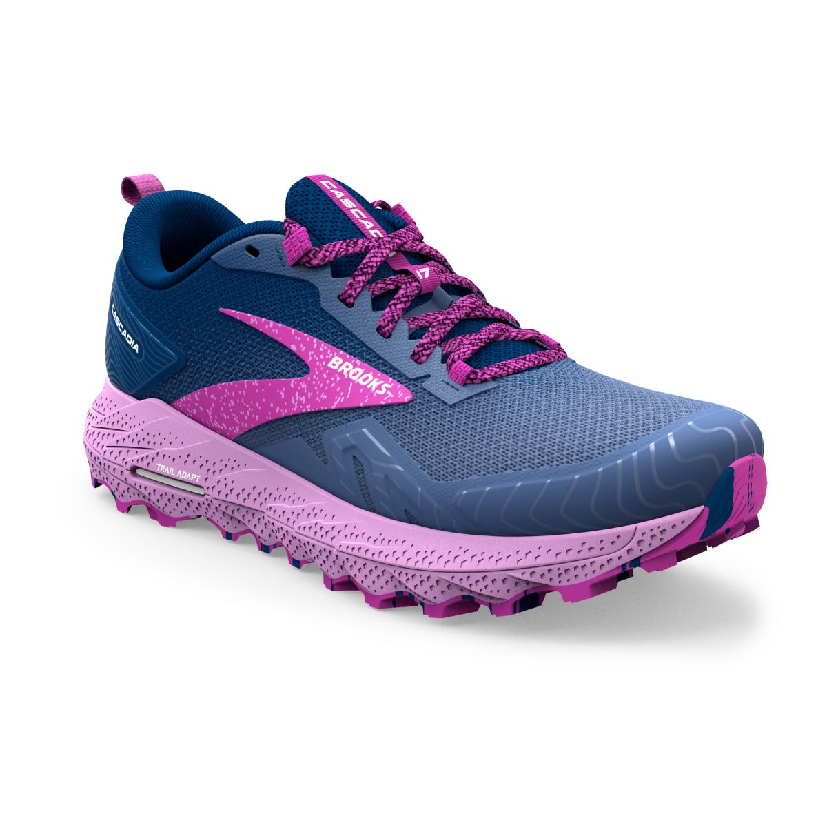 Brooks Cascadia 17 Women`s Trail Running Shoes Navy/Purple/Violet