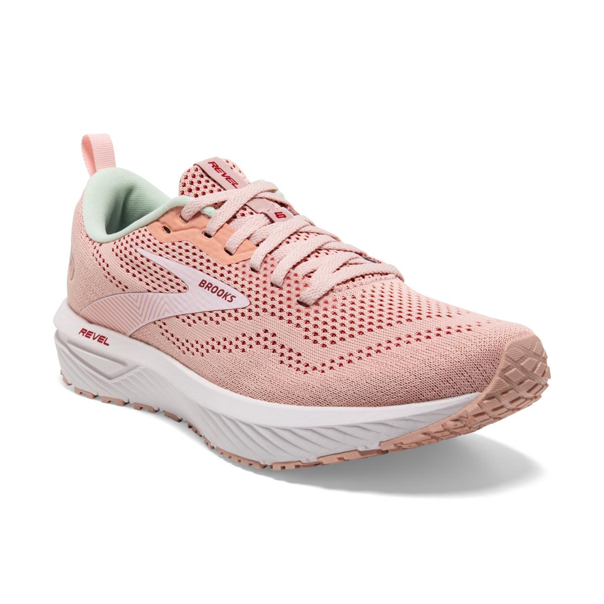 Brooks Revel 6 Women`s Road Running Shoes Peach Whip/Pink