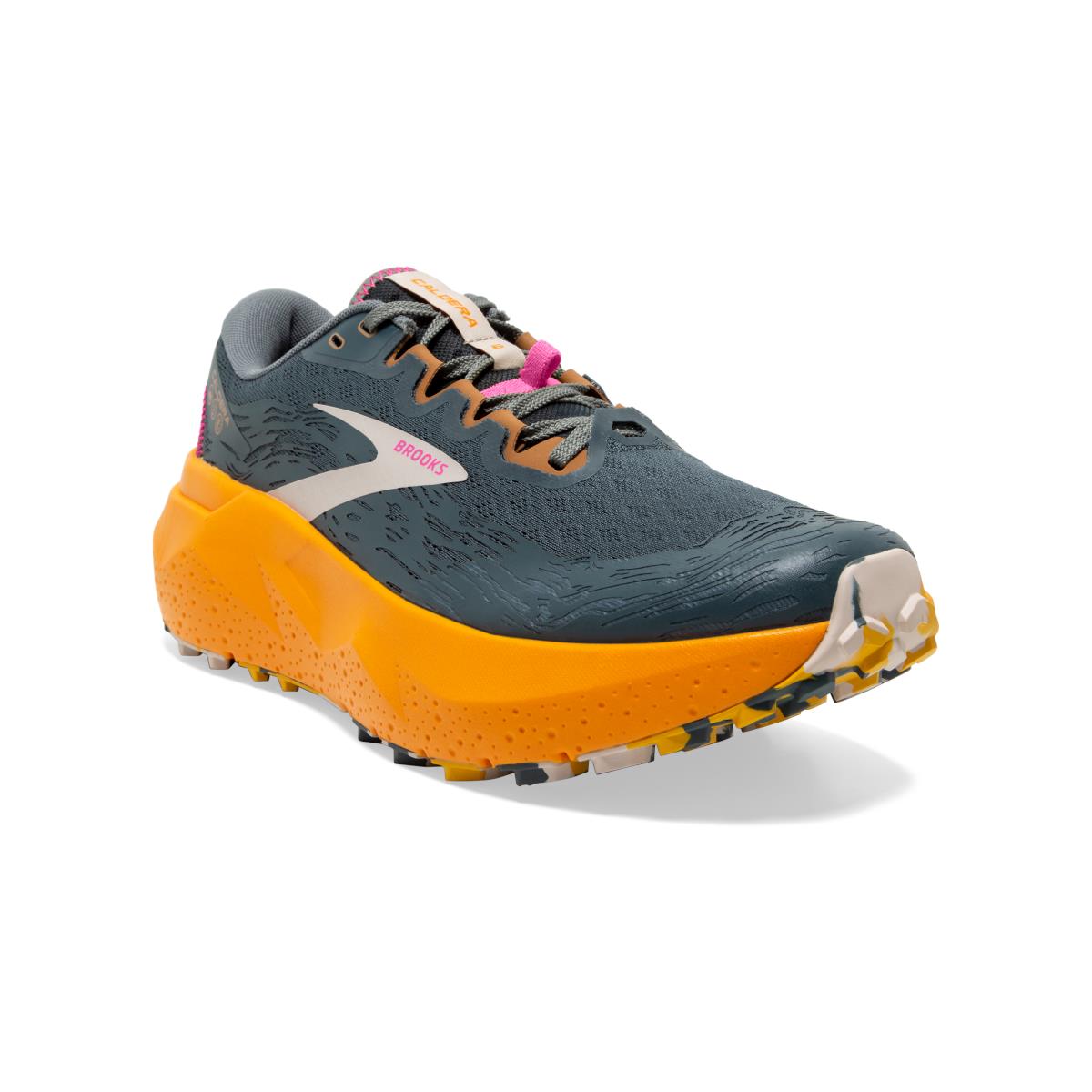 Brooks Caldera 6 Men`s Trail Running Shoes Slate/Cheddar/Silver Gray