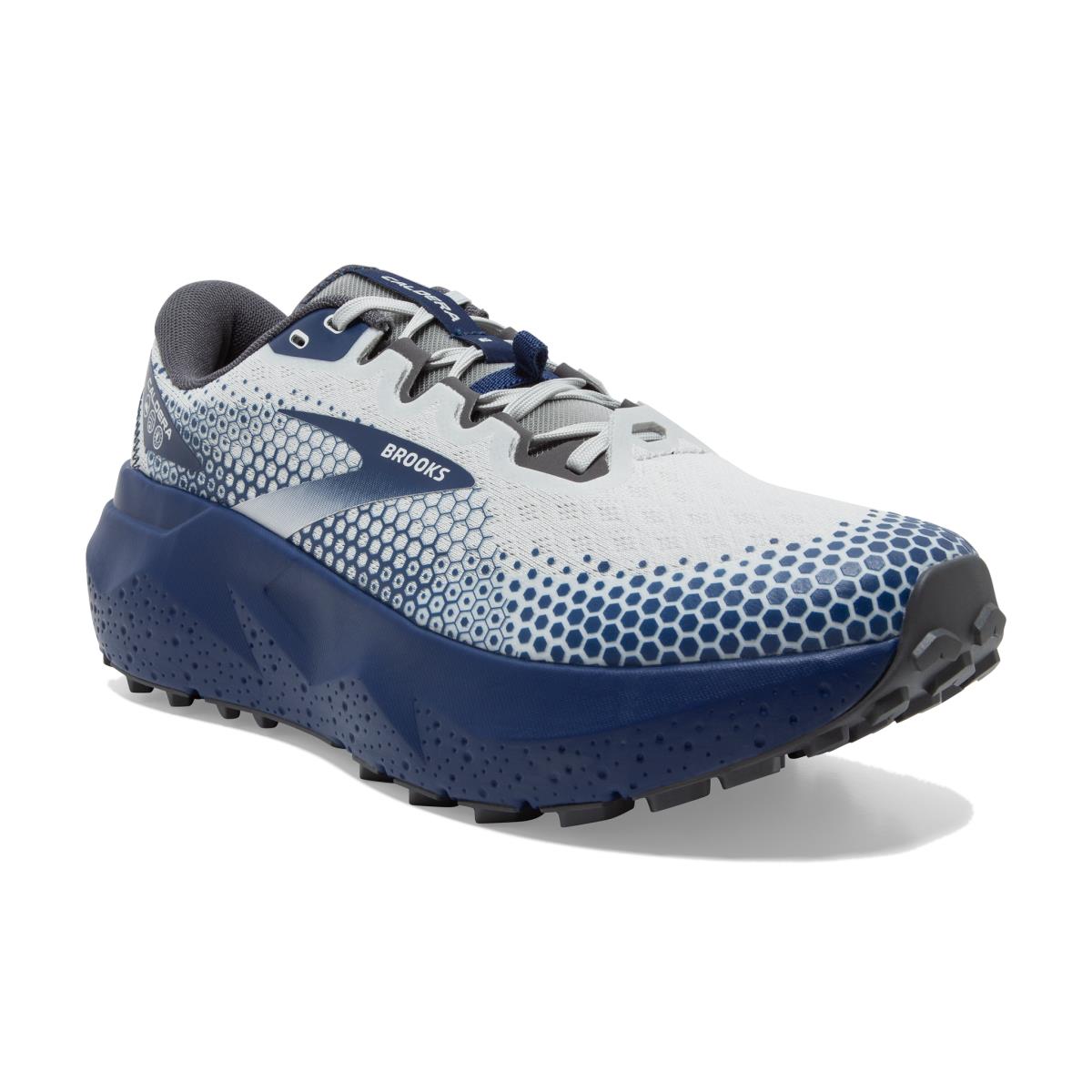 Brooks Caldera 6 Men`s Trail Running Shoes Oyster/Blue Depths/Pearl