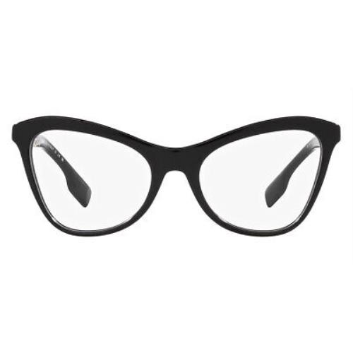 Burberry Angelica BE2373U Eyeglasses Women Black Cat Eye 52mm - Frame: Black, Lens: