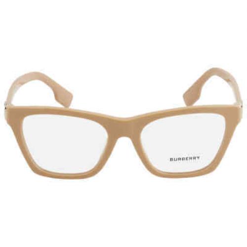 Burberry Arlo Demo Square Ladies Eyeglasses BE2355 3990 52 BE2355 3990 52 - Frame: Beige