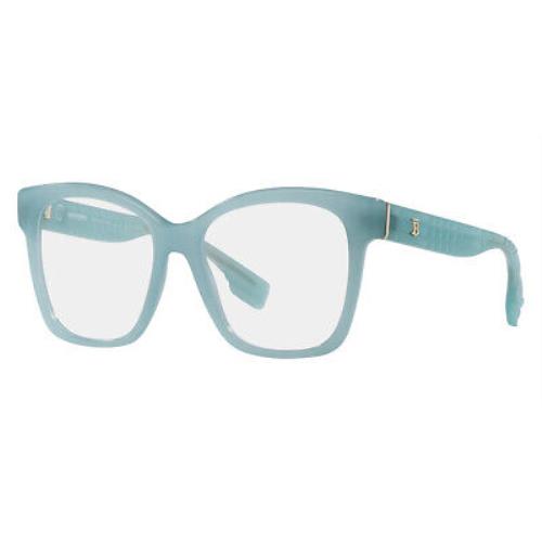 Burberry Sylvie BE2363 Eyeglasses Women Azure Square 53mm - Frame: Azure, Lens: