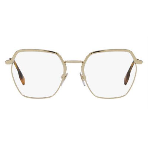 Burberry Angelica BE1371 Eyeglasses Light Gold Irregular 52mm - Frame: Light Gold, Lens: