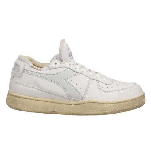 Diadora Mi Basket Row Cut Lace Up Mens White Sneakers Casual Shoes 176282-C8450