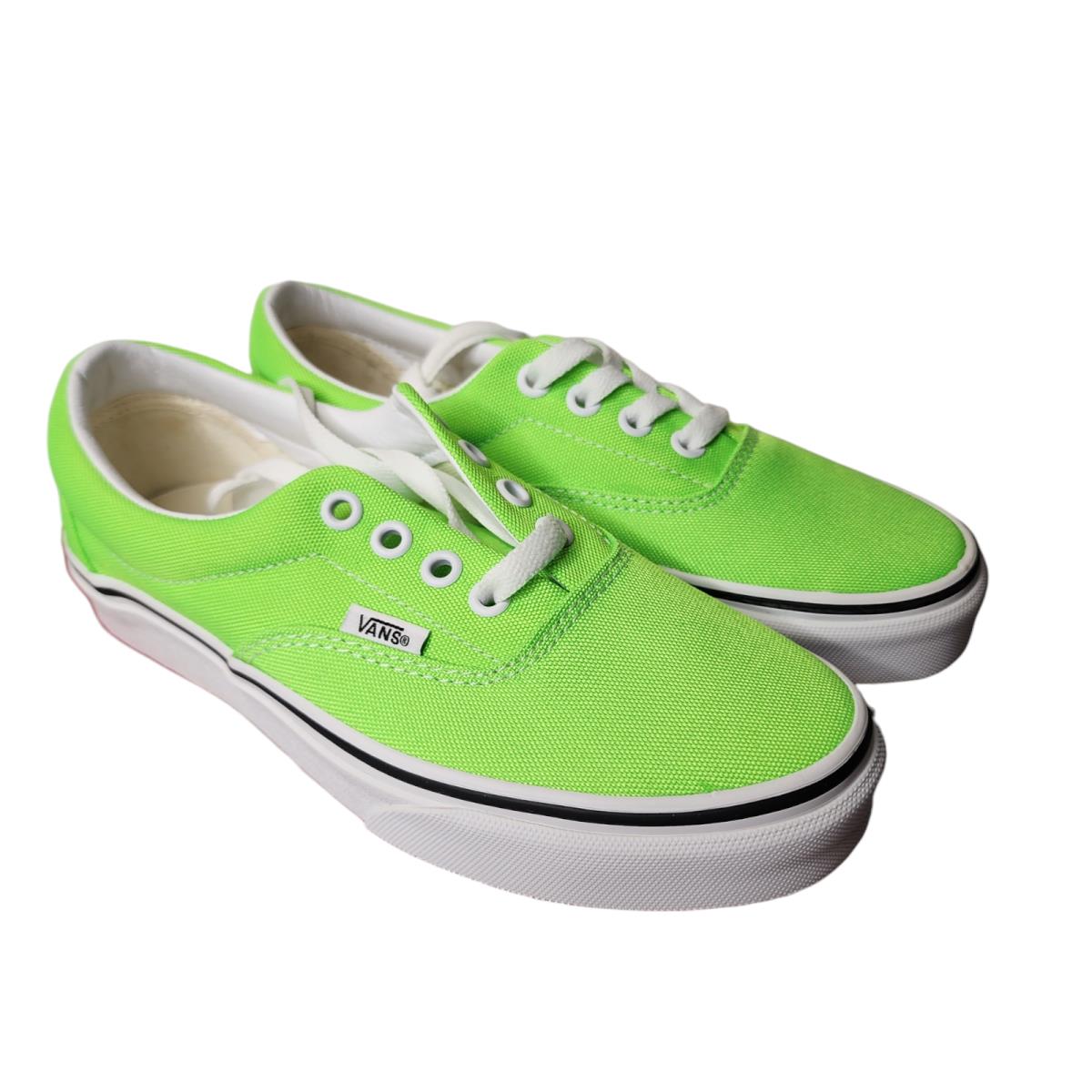 Vans Era Classic Sneakers Unisex Canvas Shoes Men`s/women`s Size 4.0/5.5 - Green Gecko (Neon)