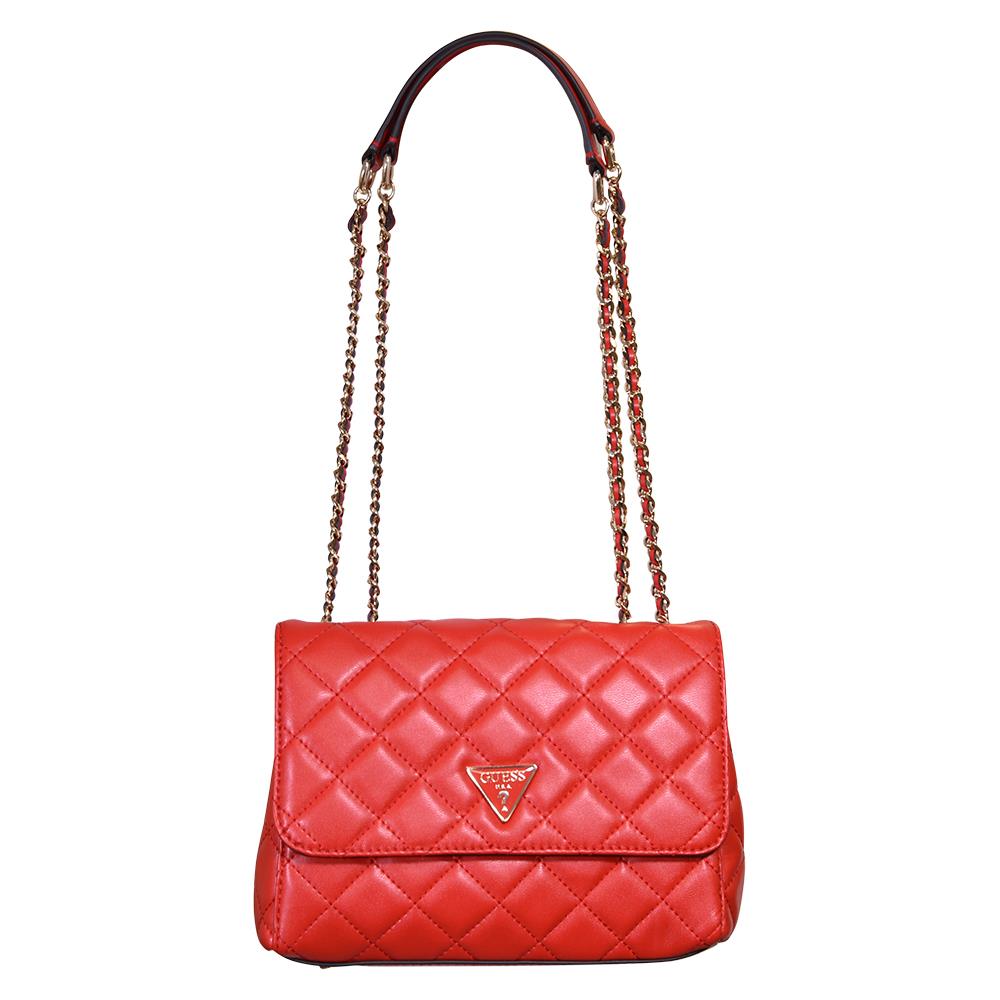 Guess Tali Women`s Handbag Red