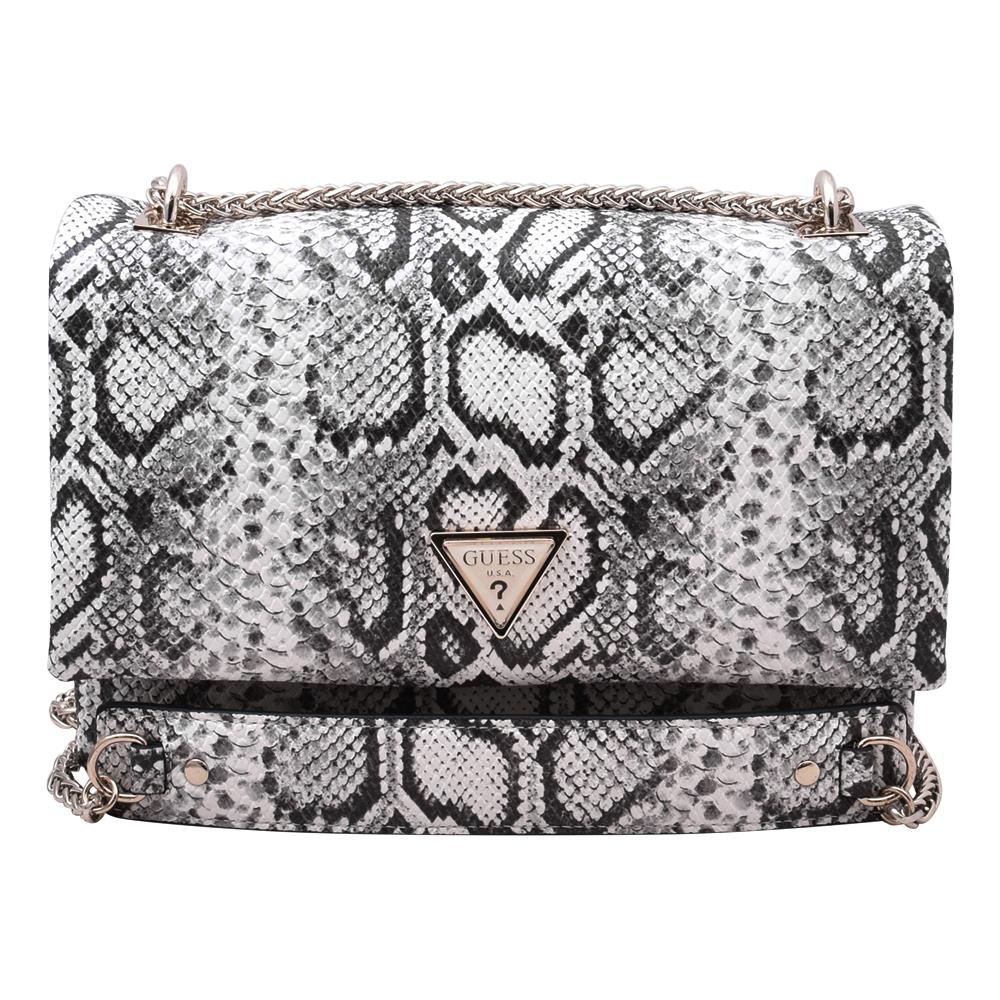 Guess Deesa Women`s Handbag Natural Python