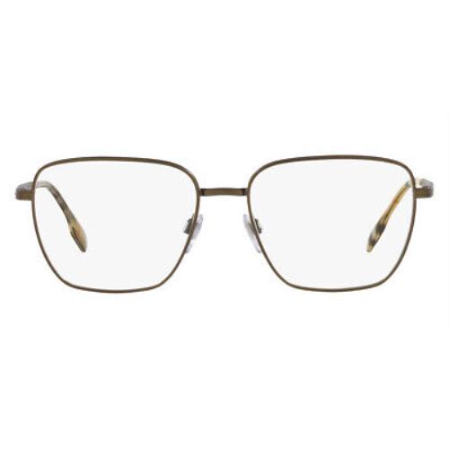 Burberry Booth BE1368 Eyeglasses Men Brown Square 54mm - Frame: Brown, Lens: