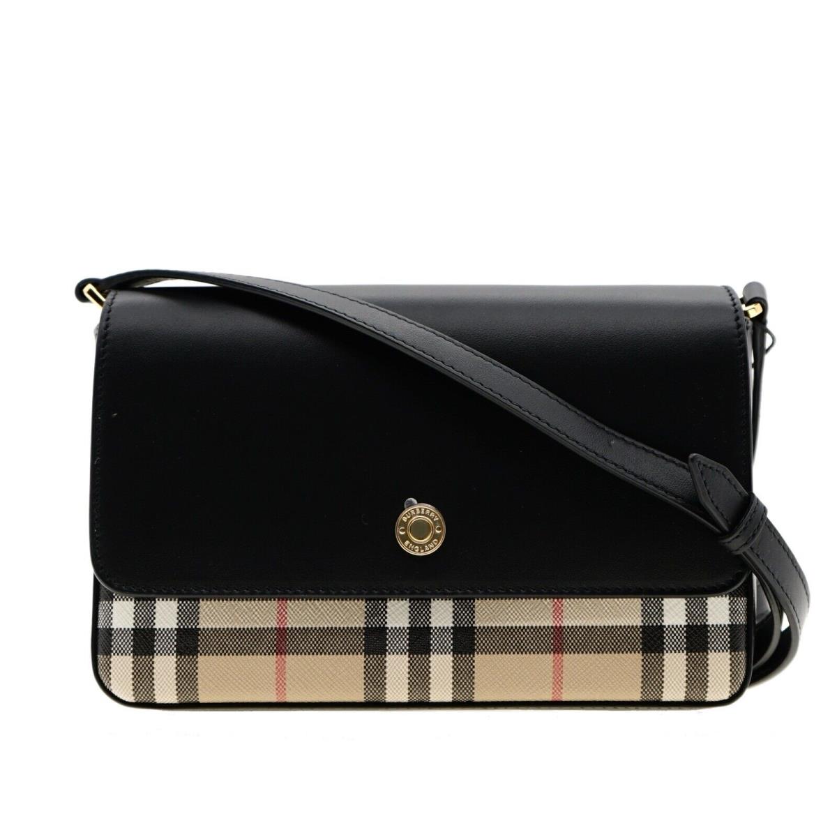 Burberry Hampshire House Check Crossbody Shoulder Bag