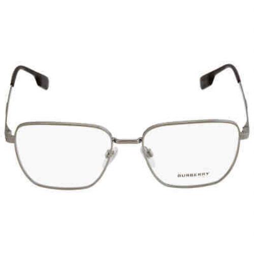 Burberry Booth Demo Square Men`s Eyeglasses BE1368 1144 54 BE1368 1144 54 - Frame: Grey