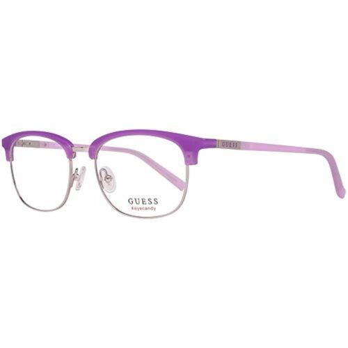 Guess GU 3024 082 Matte Violet Eyeglasses 51mm with Guess Case - Matte Violet, Frame: Purple, Manufacturer: