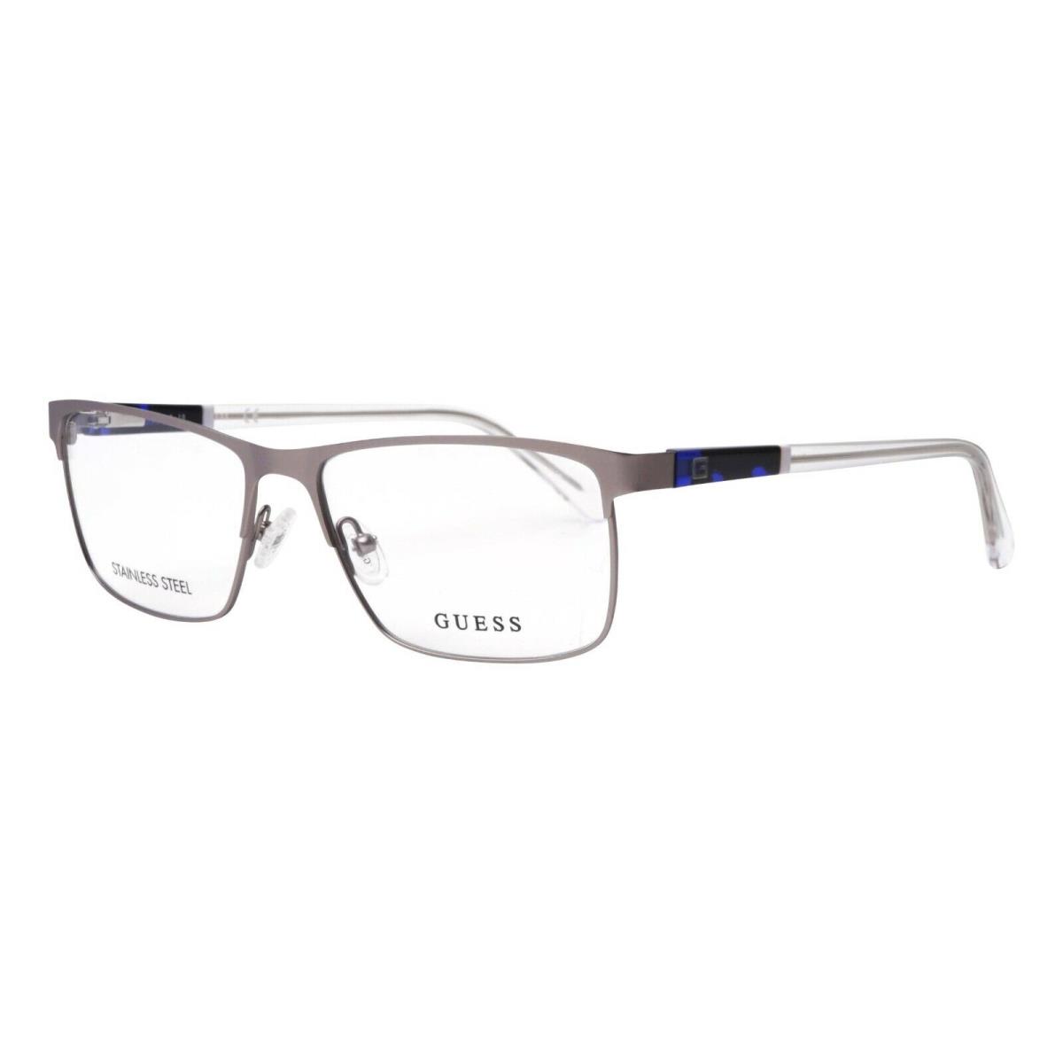 Guess GU1972 Matte Silver 007 Metal Optical Eyeglasses Frame 53-15-145 1972 - Silver, Frame: Silver, Lens: