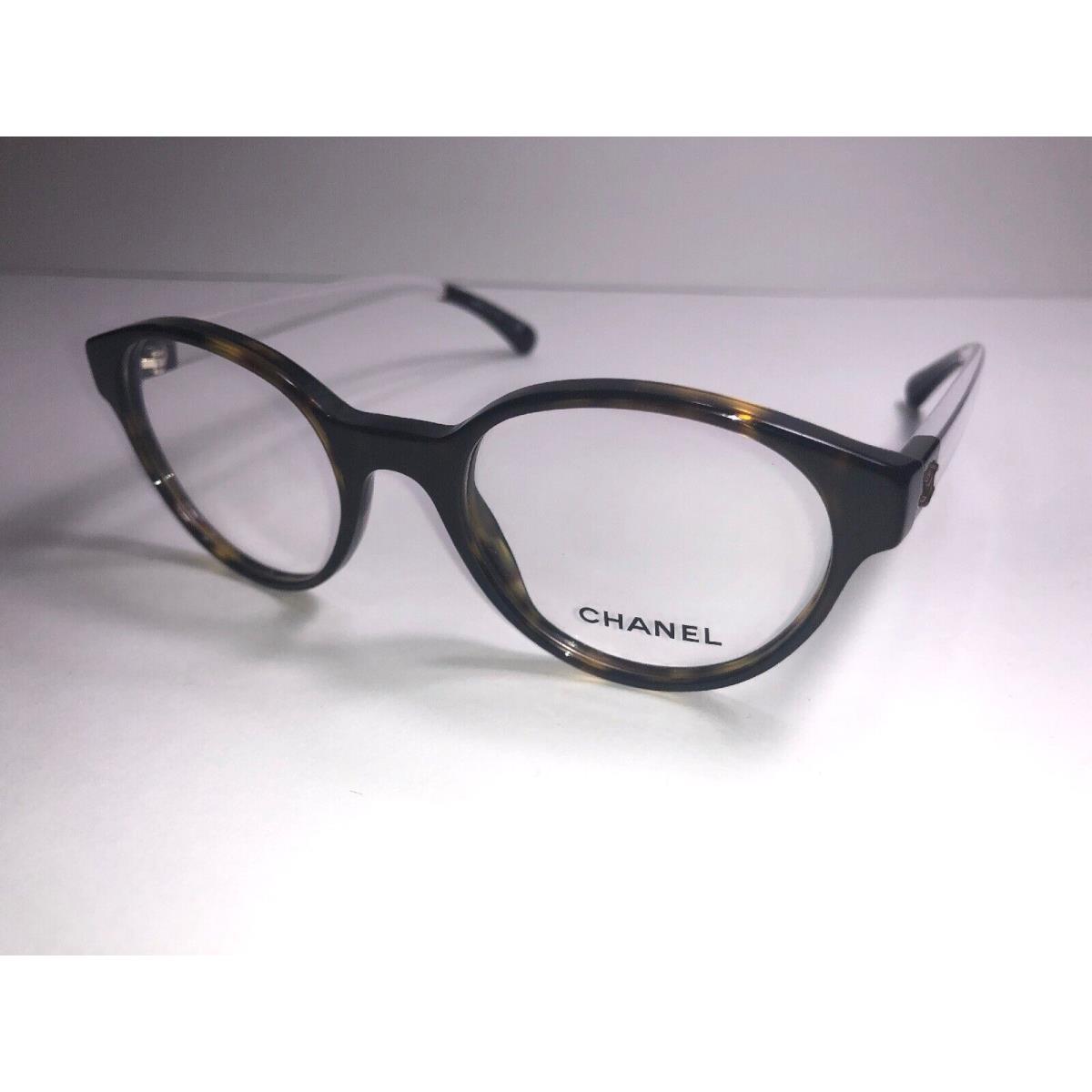 Chanel Eyeglass Frames 3273 c. 714 Tortoise Women Glasses Clear Translucent