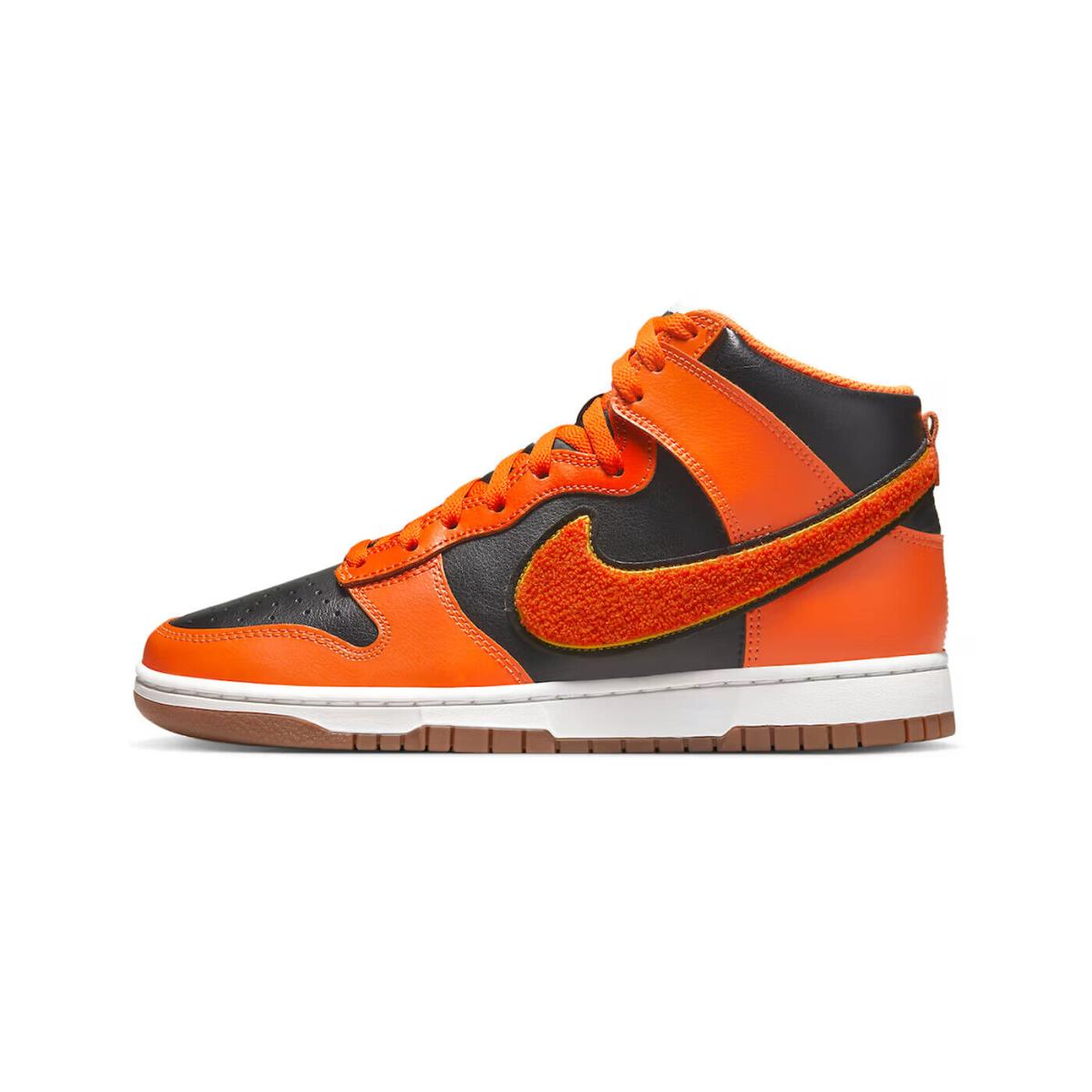 Nike Dunk High DR8805-002 Mens Black Safety Orange Basketball Sneaker Shoes UP60 - Black Safety Orange