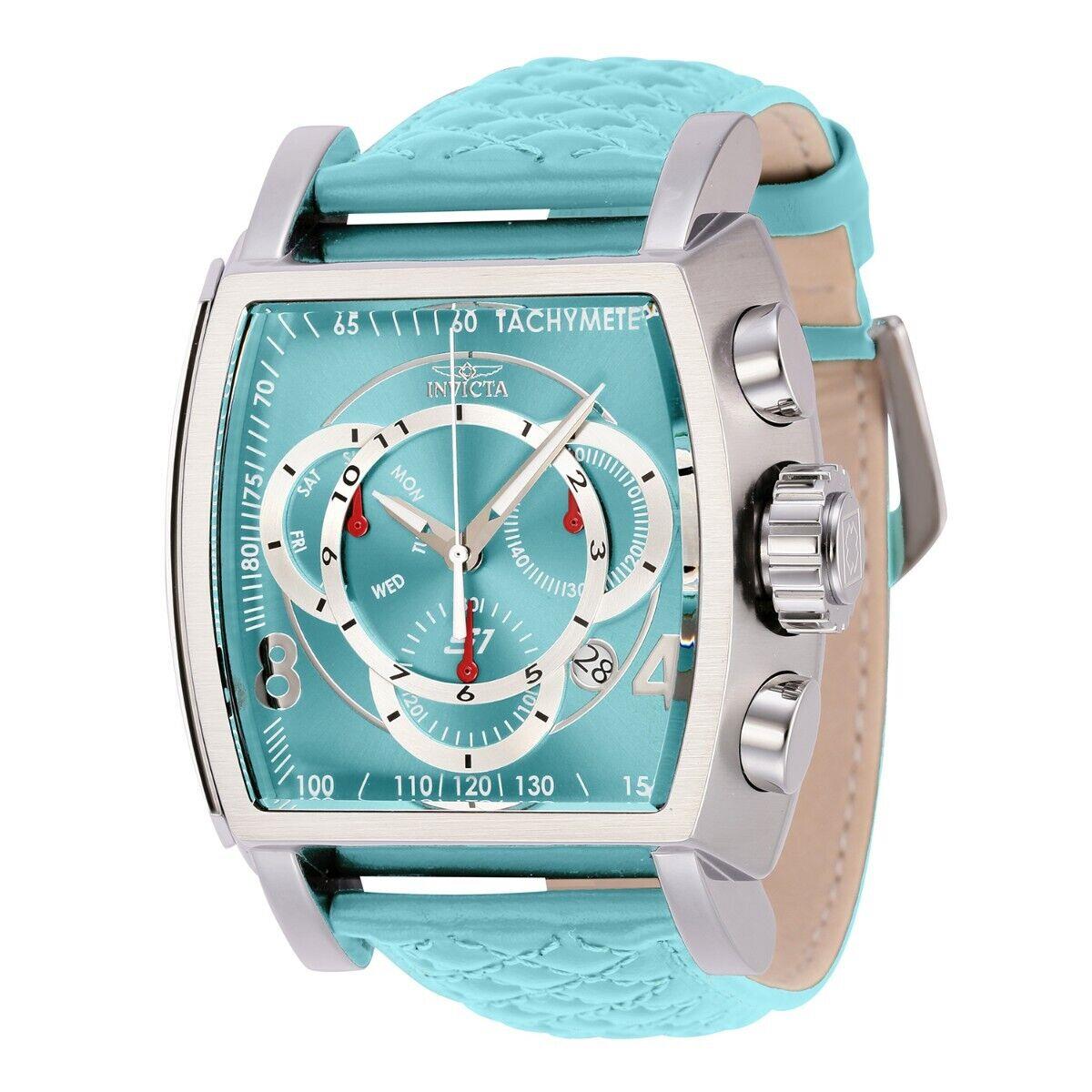 Invicta S1 Rally Swiss Ronda Z60 FE Caliber Men`s Watch - 48mm Turquoise 44035