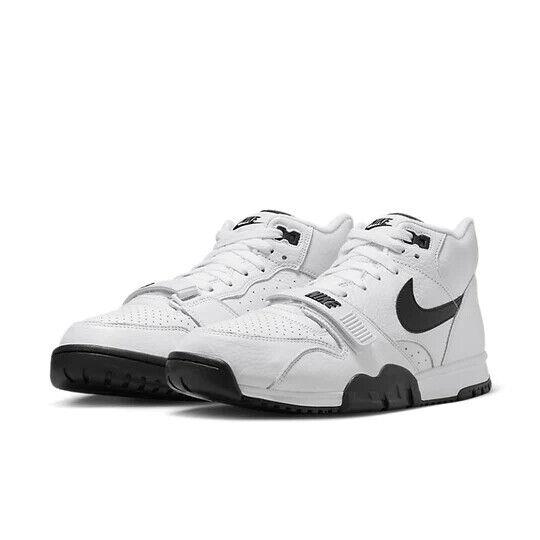 Nike Air Trainer 1 FB8066-100 Men White Black Leather Strap Sneaker Shoes NR6366 12