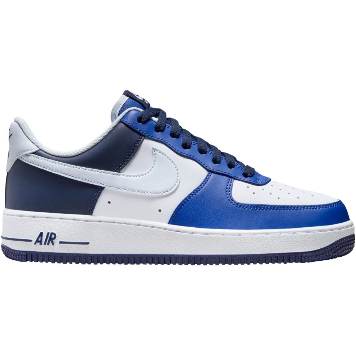 Nike Air Force 1 `07 Men`s Casual Shoes All Colors US Sizes 7-14 White/Game Royal/Midnight Navy/Football Grey
