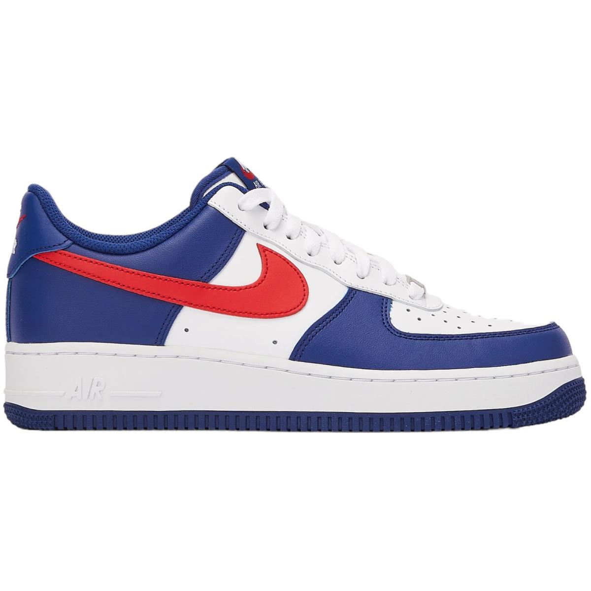 Nike Air Force 1 `07 Men`s Casual Shoes All Colors US Sizes 7-14 White/University Red/Deep Royal
