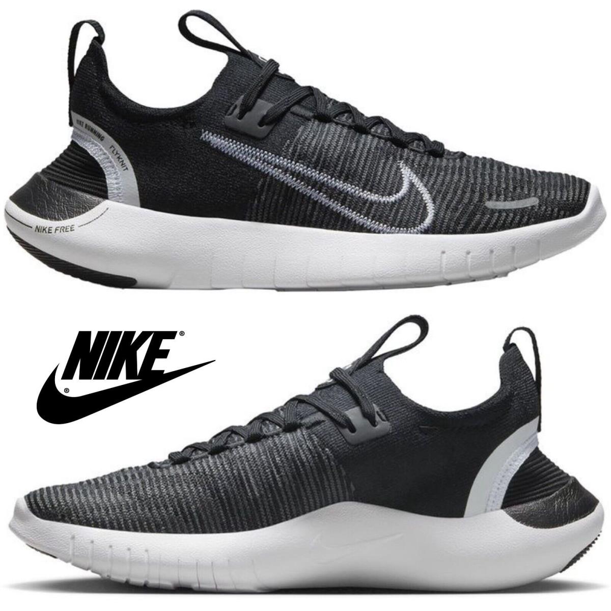 Nike Women`s Free RN NN Running Shoes Running Sport Gym Casual Sneakers Black - Black, Manufacturer: Black/White/Anthracite