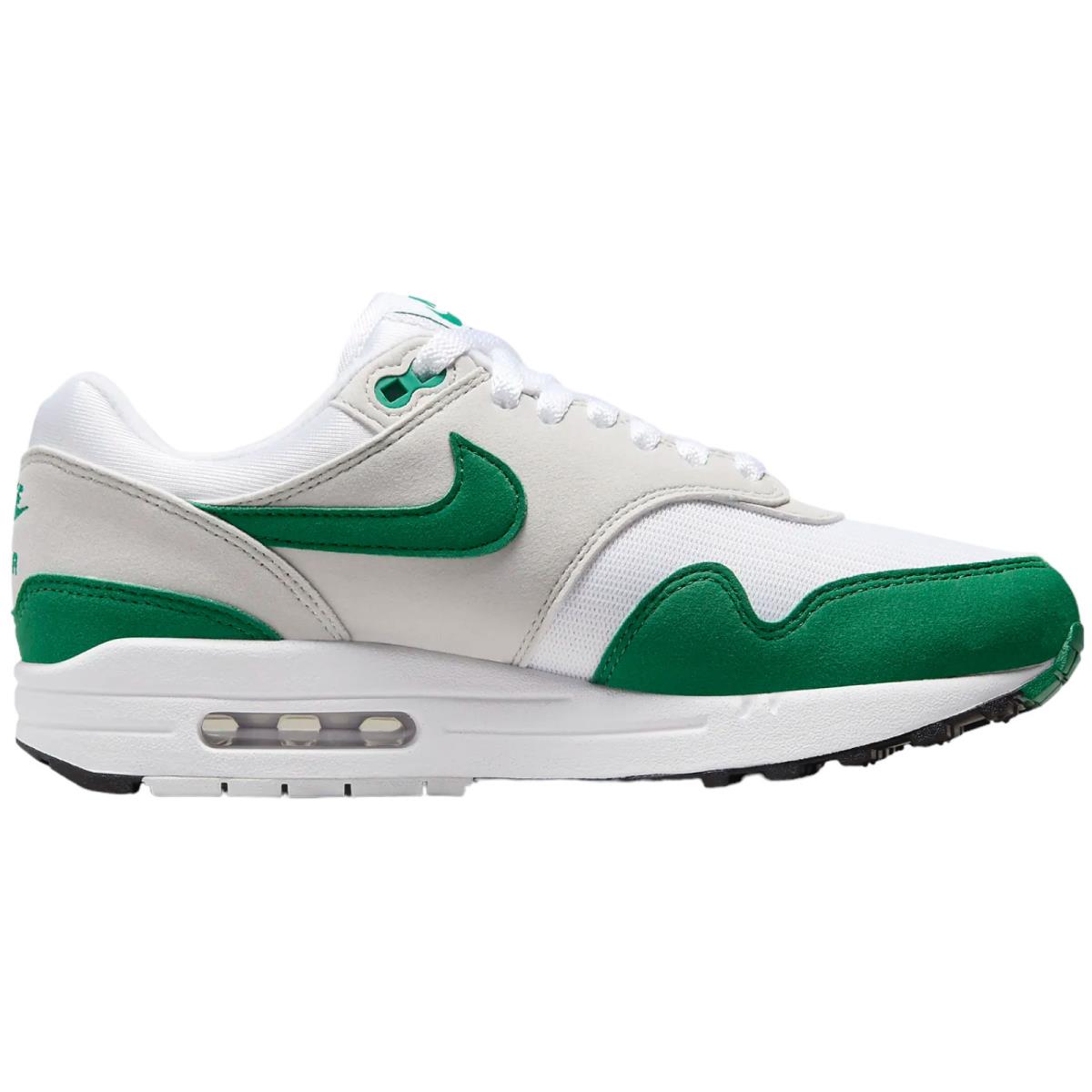 Nike Air Max 1 Women`s Casual Shoes All Colors US Sizes 6-11 Neutral Grey/White/Black/Malachite