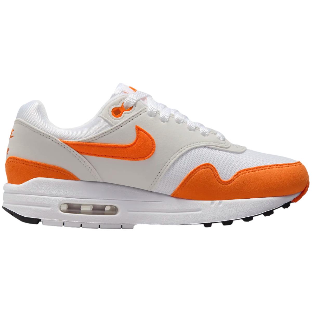 Nike Air Max 1 Women`s Casual Shoes All Colors US Sizes 6-11 Neutral Grey/White/Black/Safety Orange