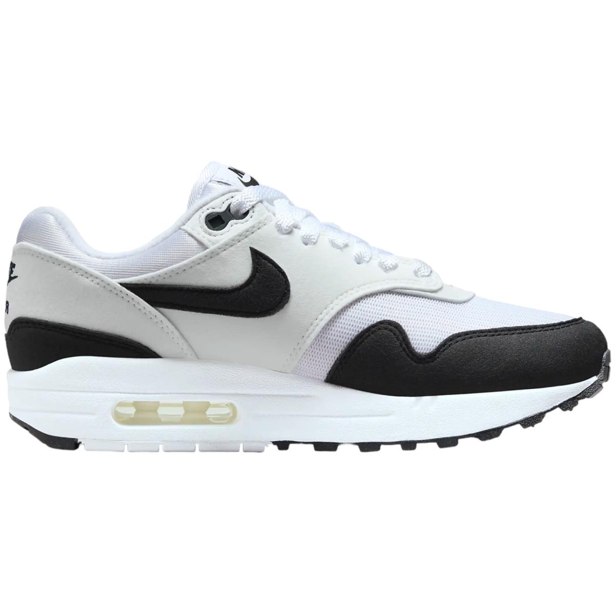Nike Air Max 1 Women`s Casual Shoes All Colors US Sizes 6-11 White/Summit White/Black