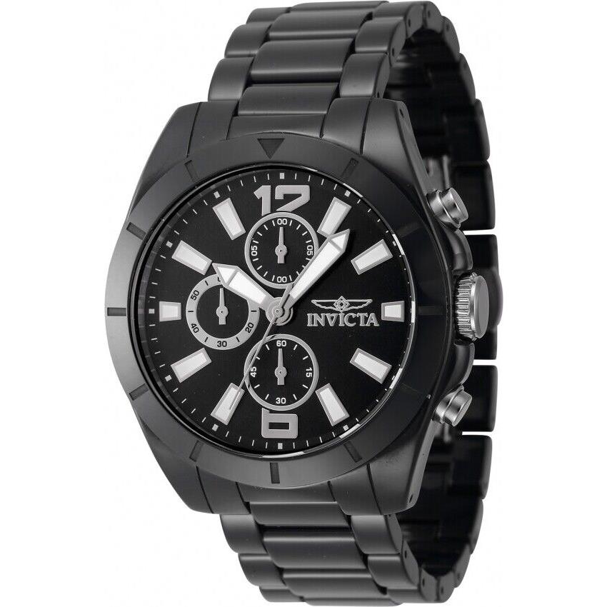 Invicta Ceramics Chronograph Quartz Black Dial Men`s Watch 47333