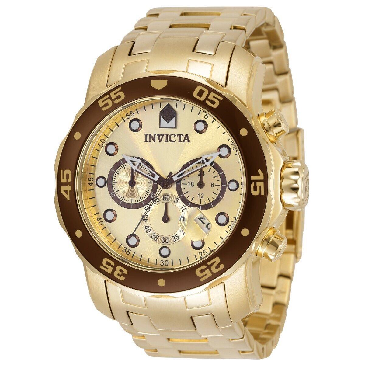 Invicta Pro Diver Scuba Men`s Watch - 48mm Gold ZG-36359