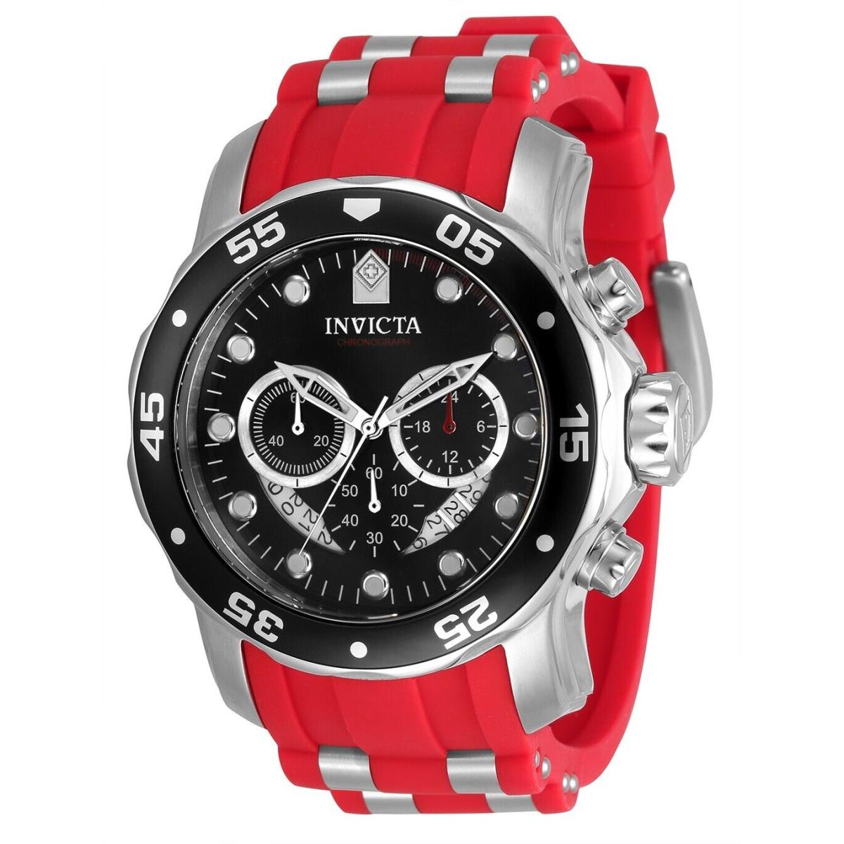 Invicta Pro Diver Men`s Watch - 48Mm Steel Red 34009