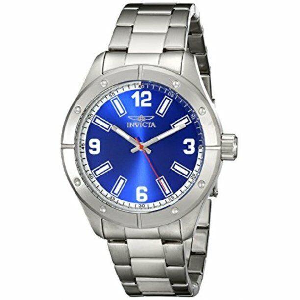 Invicta Men`s Specialty Watch Blue Dial 17926 - Dial: Blue, Band: Silver