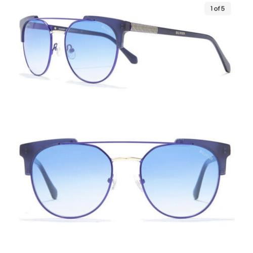 Balmain Blue Gradient 53mm Metal Sunglasses with Case ZZ BL2533B C04