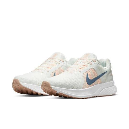 Nike Run Swift 2 CU3528-100 Women`s White Orange Marathon Running Shoes 9 DS109