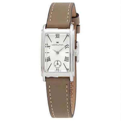 Hamilton American Classic Ardmore Ladies Watch H11221514 - Dial: Silver, Band: Beige, Bezel: Silver