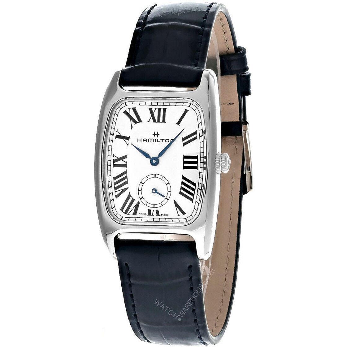 Hamilton American Classic Boulton Small Second Quartz White Dial Watch H13421611 - Dial: White, Band: Blue, Bezel: White