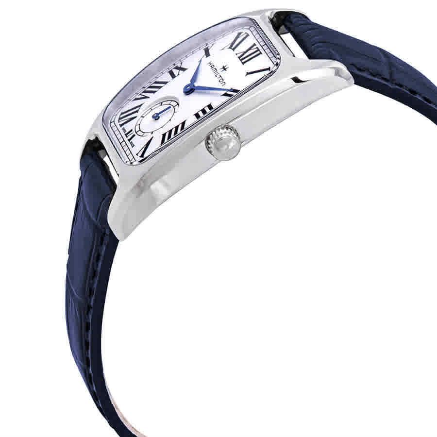 Hamilton Boulton L Silver Dial Blue Leather Ladies Watch H13421611