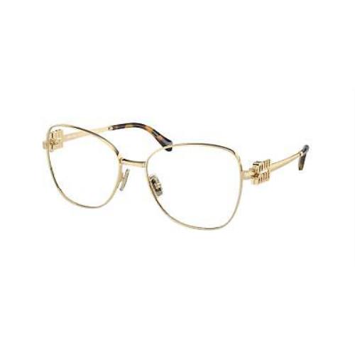 Miu Miu 50XV Eyeglasses ZVN1O1 Gold