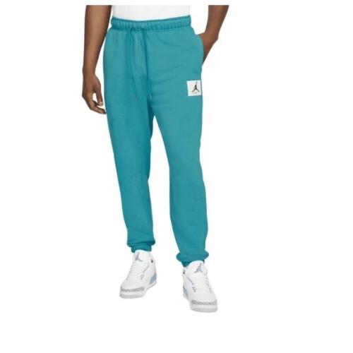 Air Jordan Flight Essentials Statement Mens Size XL Fleece Pants Teal DA9812-474