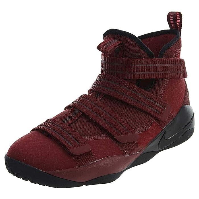 Nike Lebron Soldier XI 918369-699 GS Big Kids Red Black Basketball Shoes 7 DS107