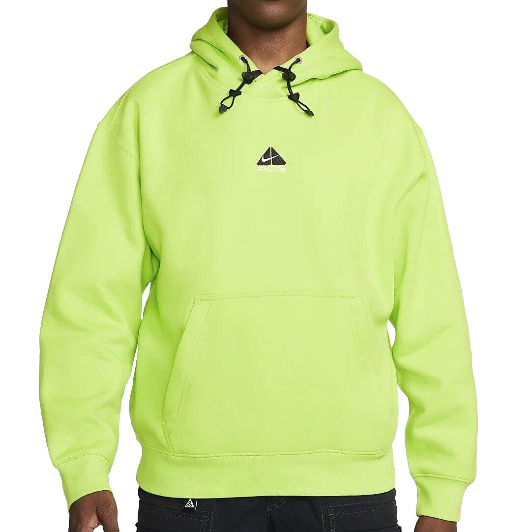 Nike Acg Therma-fit Fleece Pullover Hoodie DH3087-389 Cyber Green Men`s Medium