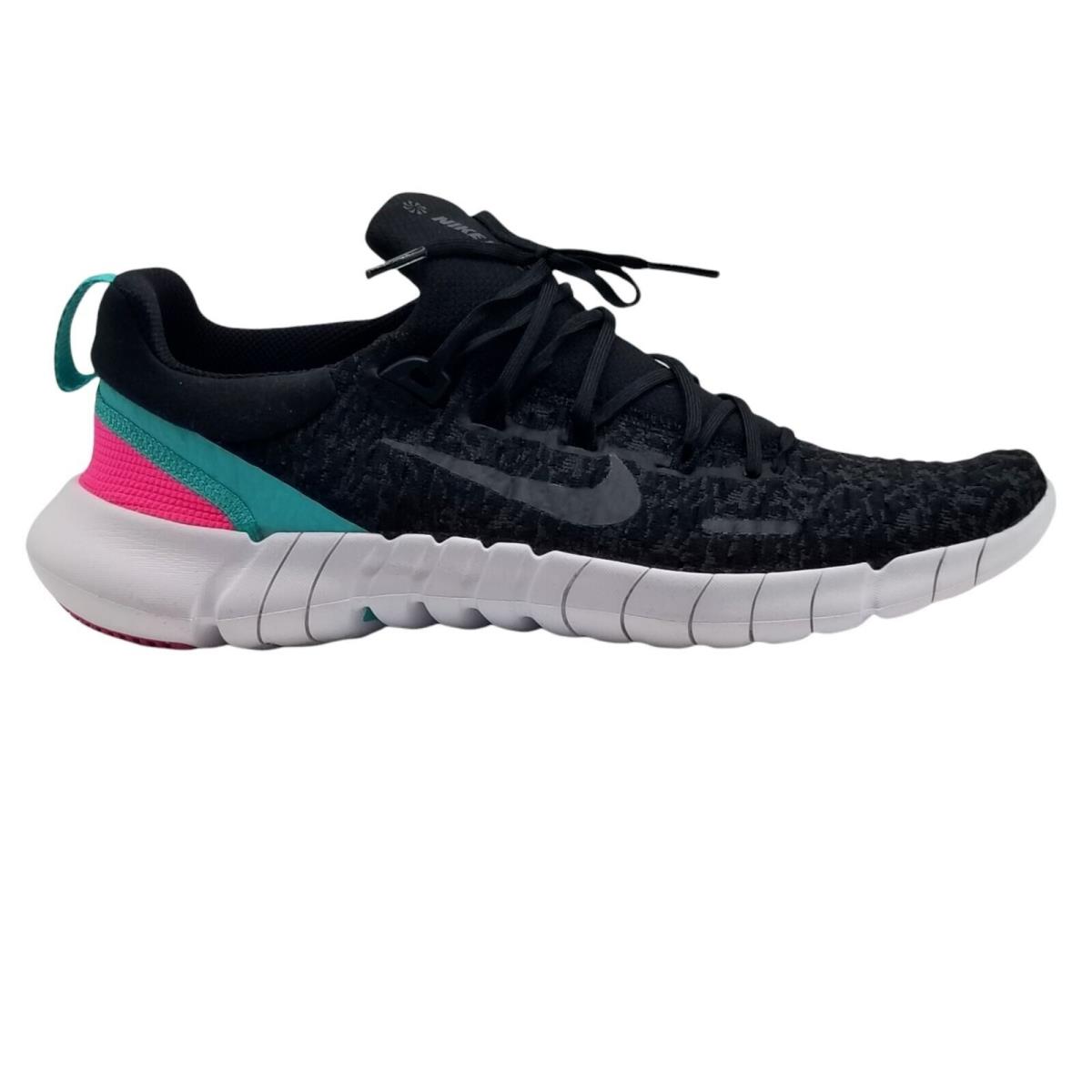 Nike Mens Free Run 5.0 Black Dynamic Turquoise Shoes Size 8.5