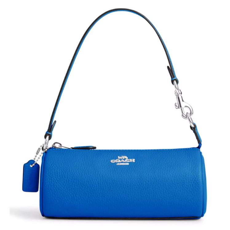 Coach Nolita Barrel Bag - Bright Blue Pebble Leather - CP474