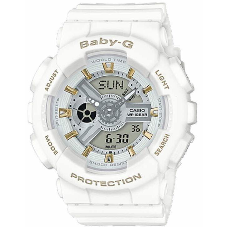 Casio Baby-g BA110GA-7A1 Analog-digital Display - White Resin Strap